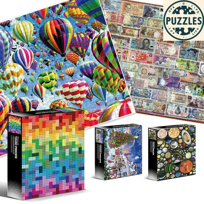 1500-Piece Jigsaw Puzzle – Forty World Famous Paintings (80×60cm) - Puzzles