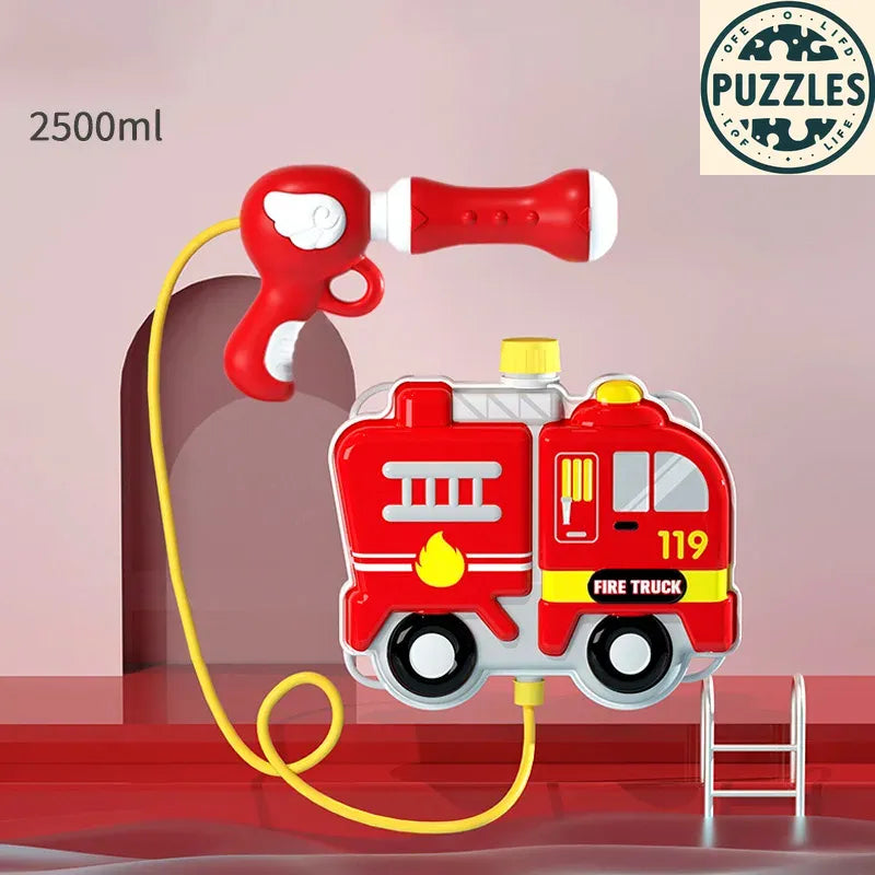 Cartoon Traffic Backpack Water Gun - Puzolife - Puzolife - Puzzles of Life