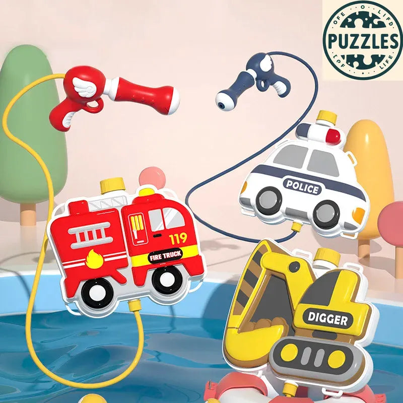 Cartoon Traffic Backpack Water Gun - Puzolife - Puzolife - Puzzles of Life