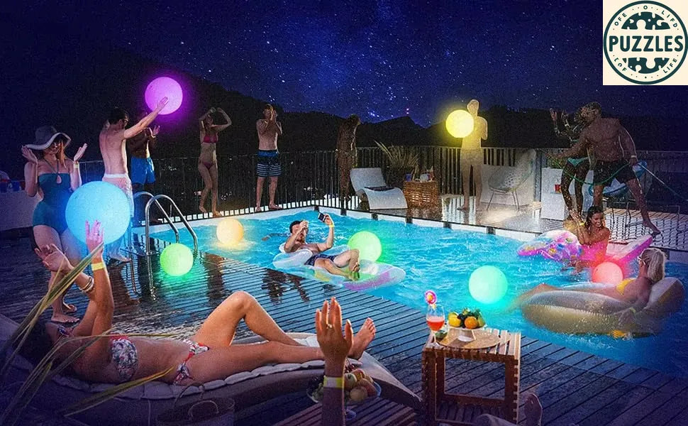 2-8 Pcs Light-Up Beach Balls 40cm – Puzolife - Puzolife - Puzzles of Life