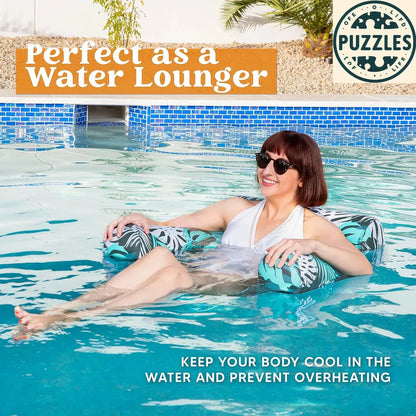 Inflatable Pool Lounge Chairs 2 Pcs Set - Puzolife - Puzolife - Puzzles of Life