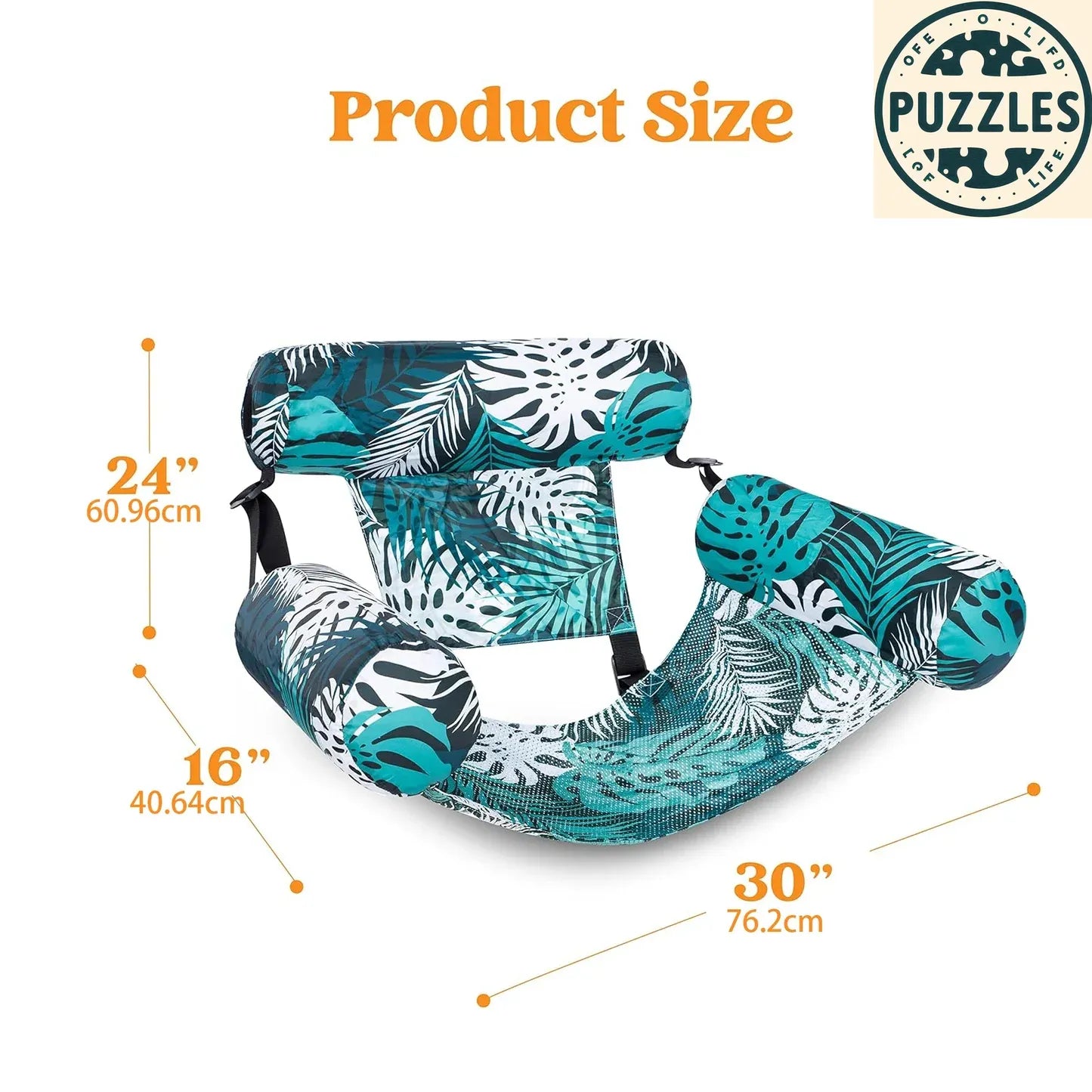 Inflatable Pool Lounge Chairs 2 Pcs Set - Puzolife - Puzolife - Puzzles of Life