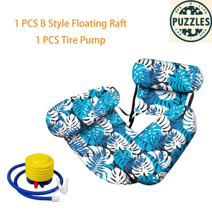 Inflatable Pool Lounge Chairs 2 Pcs Set - Puzolife - Puzolife - Puzzles of Life