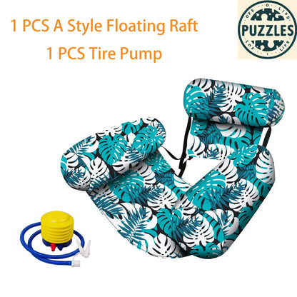 Inflatable Pool Lounge Chairs 2 Pcs Set - Puzolife - Puzolife - Puzzles of Life