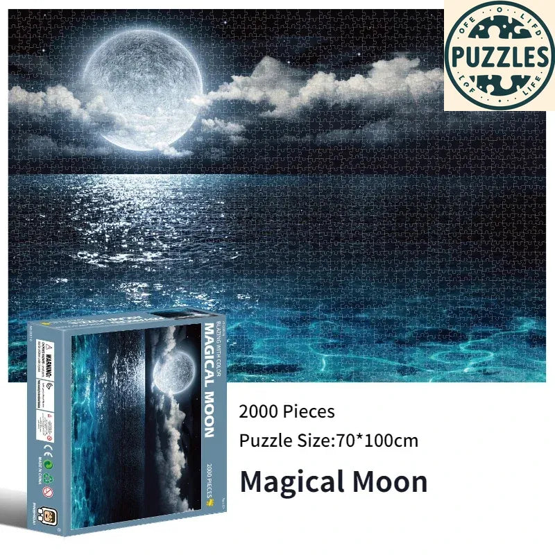 Magical Moon 2000-Piece Puzzle – Puzolife - Puzolife - Puzzles of Life