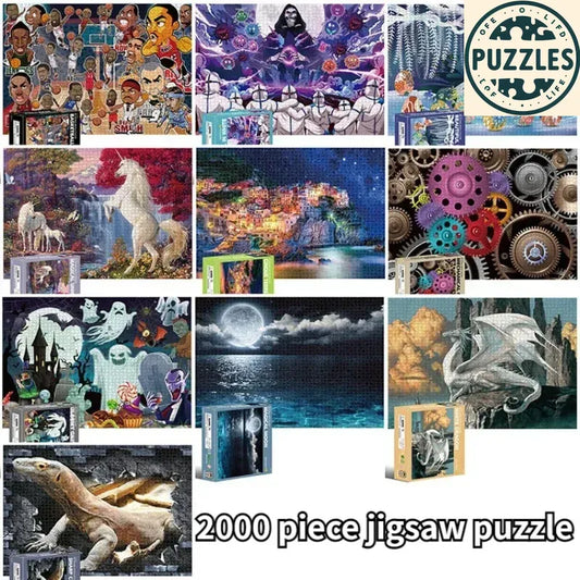 2000-Piece Large Difficult Jigsaw Puzzle (70×100cm) - Puzzles