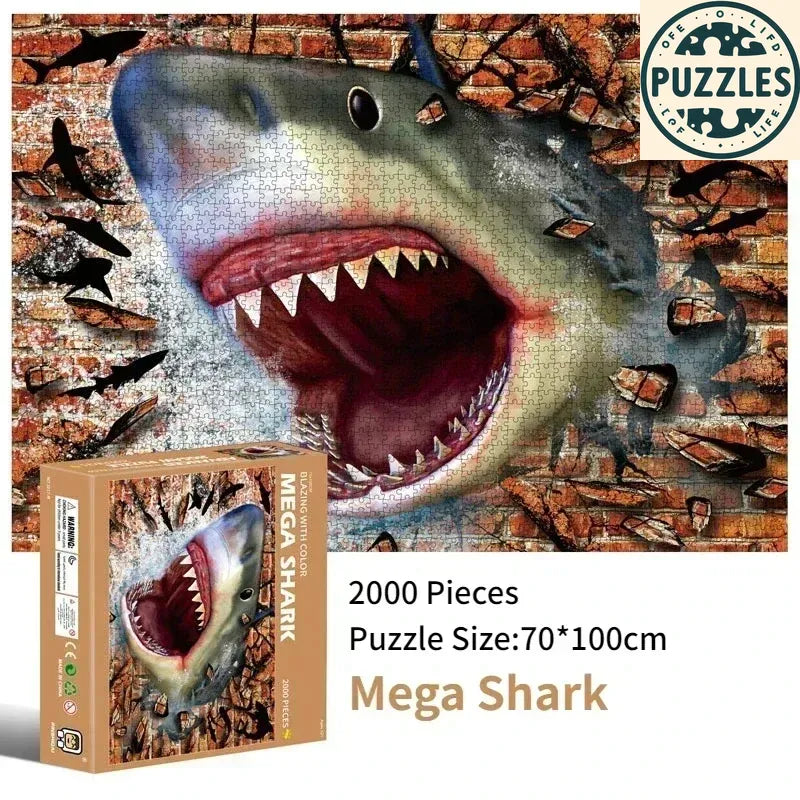 2000-Piece Large Difficult Jigsaw Puzzle (70×100cm) - Puzzles