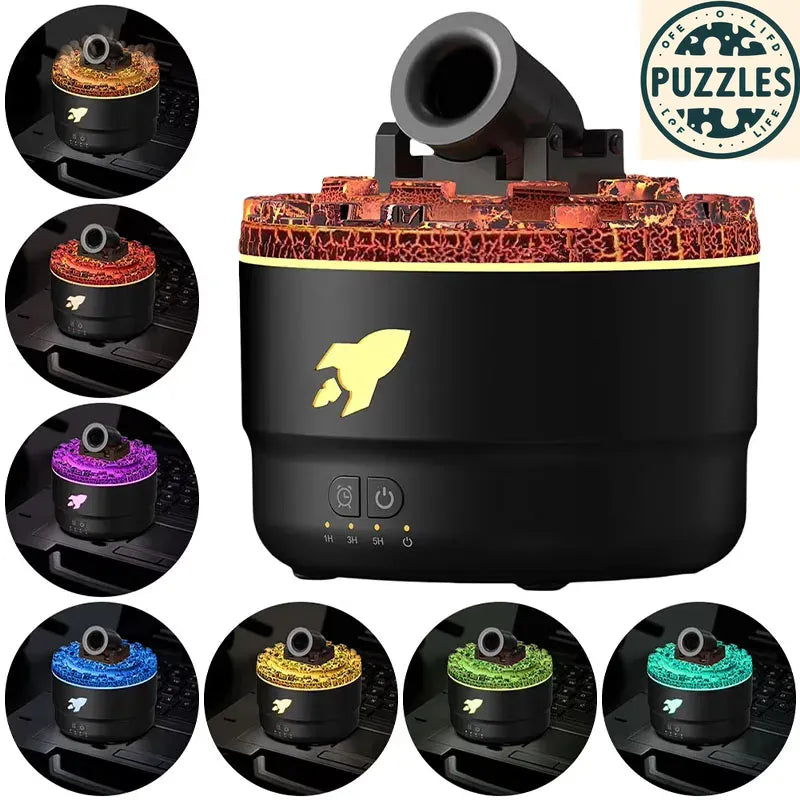2025 Timed Volcanic Light Humidifier - Puzolife - Puzolife - Puzzles of Life