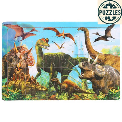 30-Piece Wooden Jigsaw Puzzle – Fun Brain Game for Kids - Puzzles