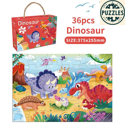 36-Piece Large Paper Jigsaw Puzzle – Easy-to-Carry Kids Puzzle - Puzzles