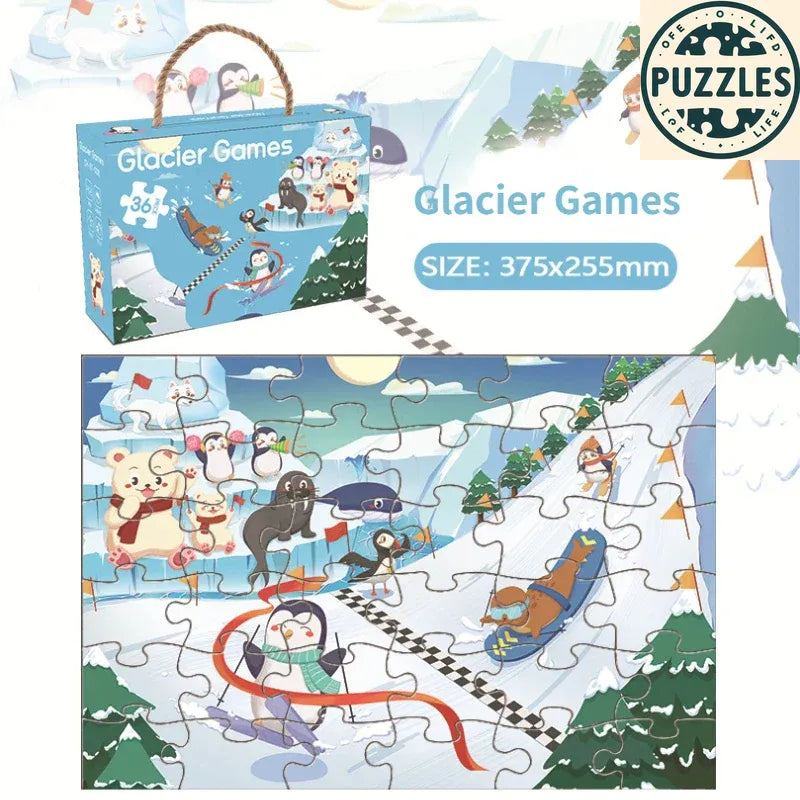 36-Piece Large Paper Jigsaw Puzzle – Easy-to-Carry Kids Puzzle - Puzolife - Puzzles of Life