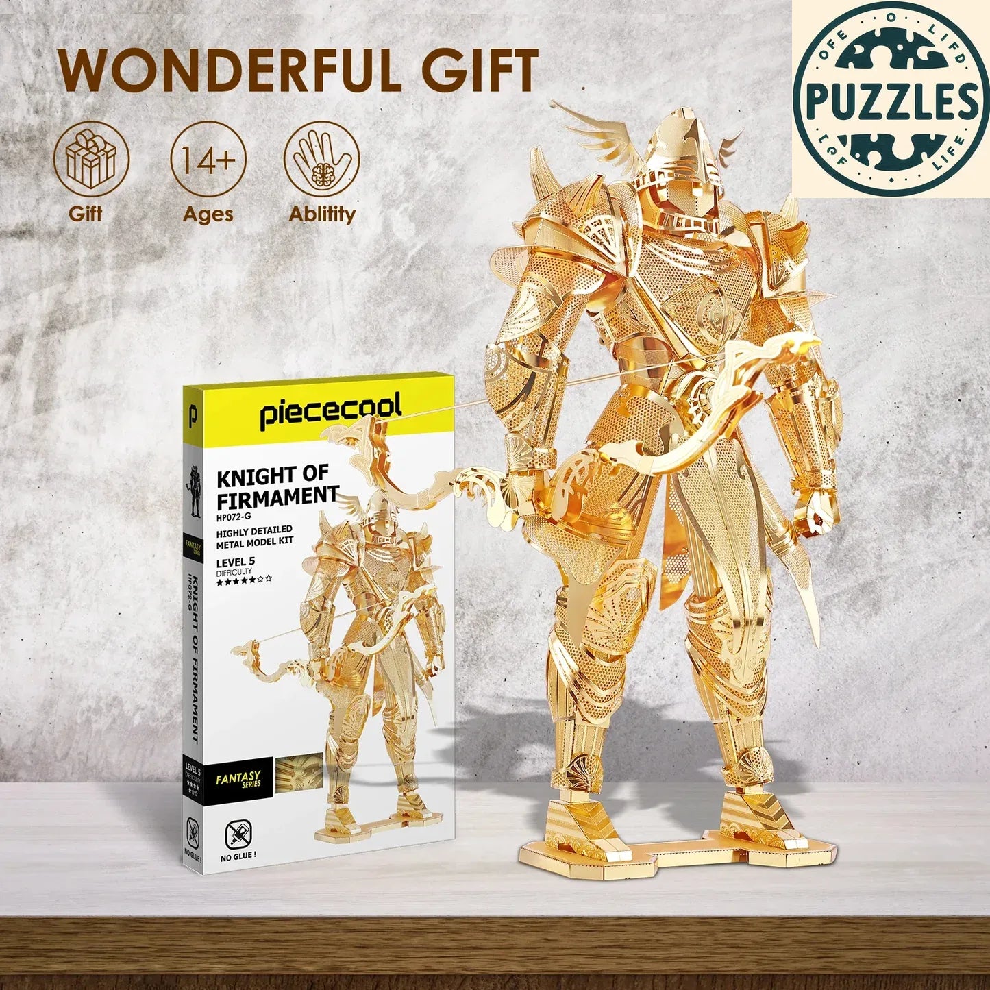 3D Metal Puzzle – Knight of Firmament Model Building Kit - Puzzles