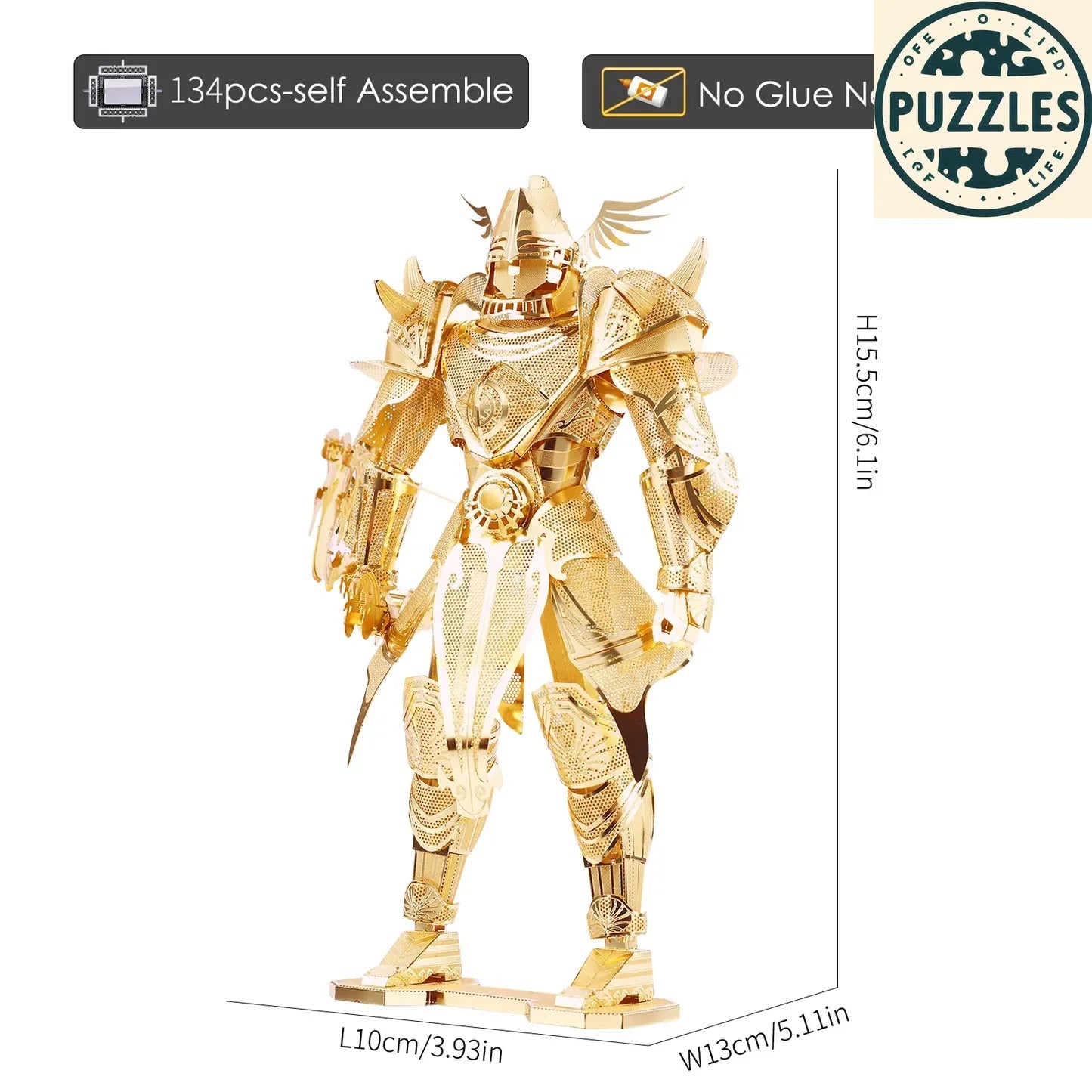 3D Metal Puzzle – Knight of Firmament Model Building Kit - Puzzles