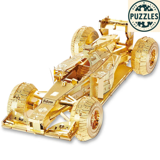 3D Metal Puzzle – Racing Car Model Building Kit - Puzzles