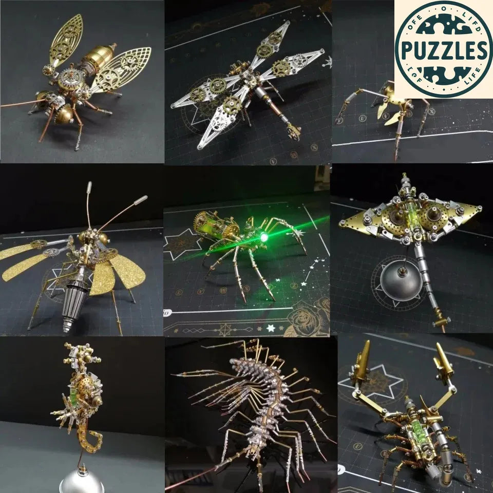 3D Steampunk Insect Puzzle Kit - Puzolife - Puzolife - Puzzles of Life