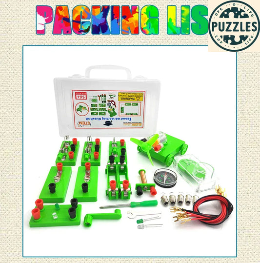 Student Electric Circuit Science Kit - Physics Experiments - Puzzles