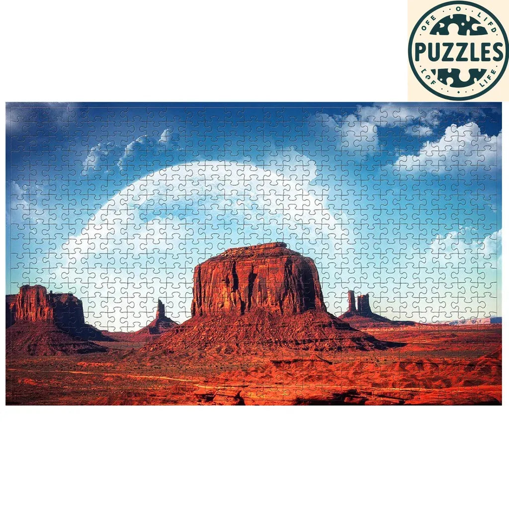 500-Piece Architecture Puzzle – Famous Tourist Attractions - Puzzles