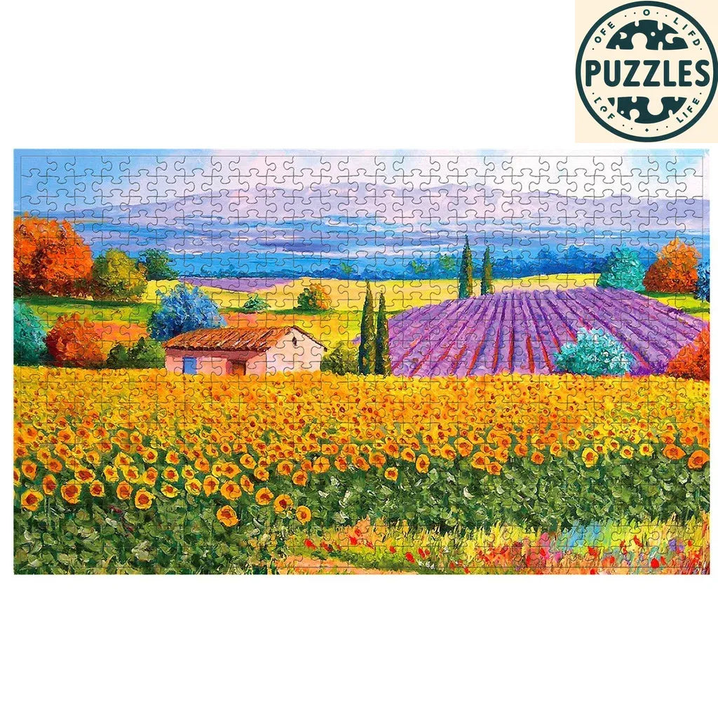 500-Piece Architecture Puzzle – Famous Tourist Attractions - Puzolife - Puzzles of Life