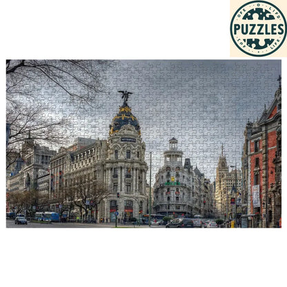 500-Piece Architecture Puzzle – Famous Tourist Attractions - Puzzles