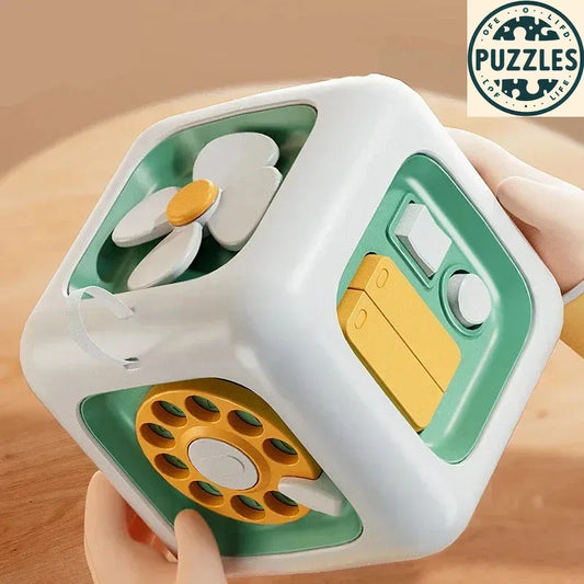 6-in-1 Montessori Busy Board – Puzolife - Puzzles of Life - Puzolife - Puzzles of Life