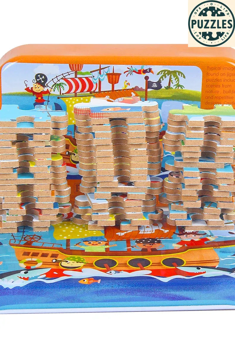 60-Piece Wooden Puzzle – Educational Toy for Children - Puzzles