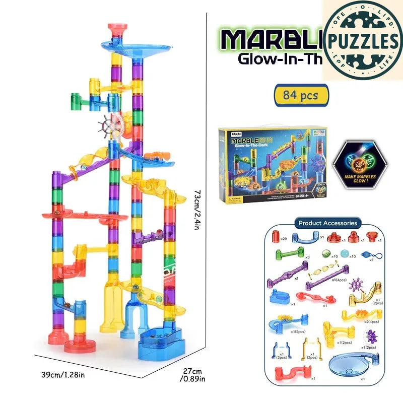 Glow-in-the-Dark Marble Maze STEM Toy - Puzzles