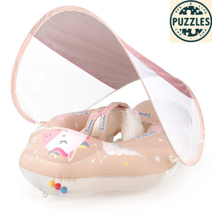 Baby Swimming Float With Canopy - Puzolife - Puzolife - Puzzles of Life