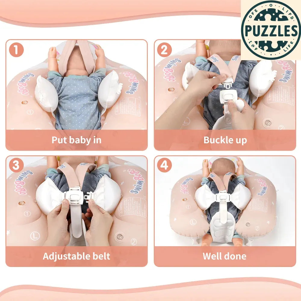 Baby Swimming Float With Canopy - Puzolife - Puzolife - Puzzles of Life