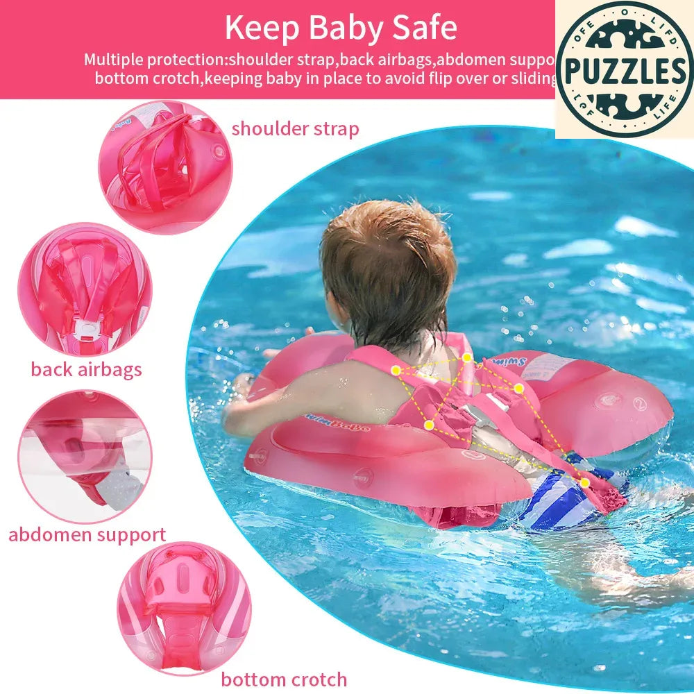 Baby Swimming Float With Canopy - Puzolife - Puzolife - Puzzles of Life