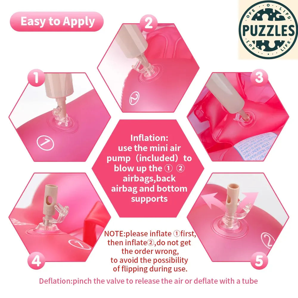 Baby Swimming Float With Canopy - Puzolife - Puzolife - Puzzles of Life