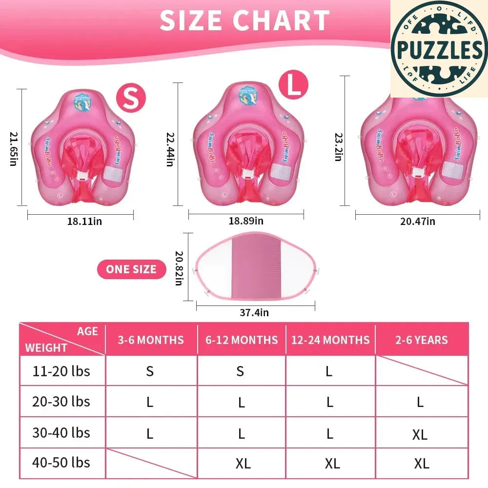 Baby Swimming Float With Canopy - Puzolife - Puzolife - Puzzles of Life