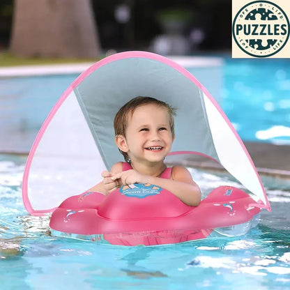 Baby Swimming Float With Canopy - Puzolife - Puzolife - Puzzles of Life