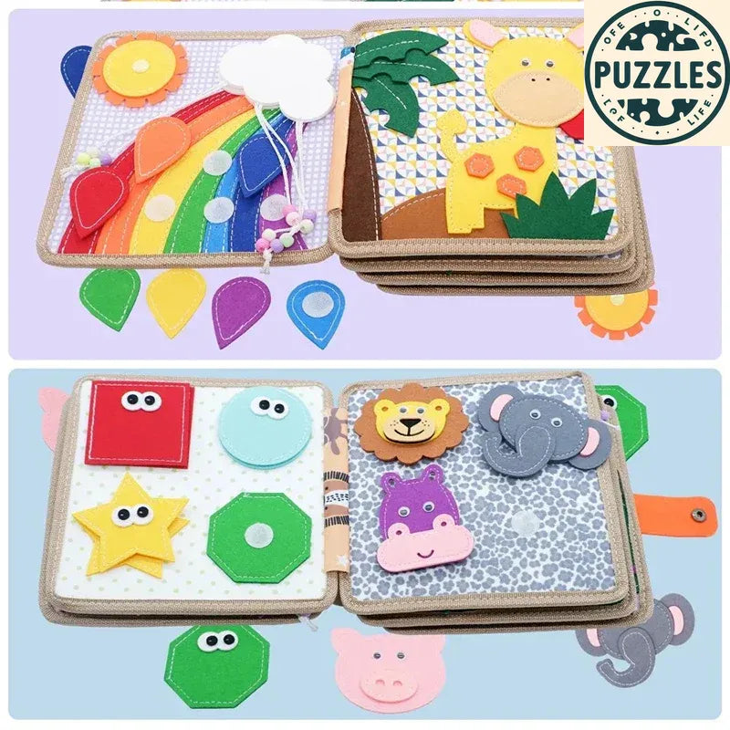 Giraffe Busy Book for Kids - Puzolife - Puzolife - Puzzles of Life