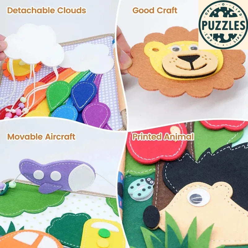 Giraffe Busy Book for Kids - Puzolife - Puzolife - Puzzles of Life