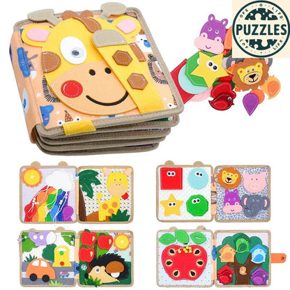 Giraffe Busy Book for Kids - Puzolife - Puzolife - Puzzles of Life