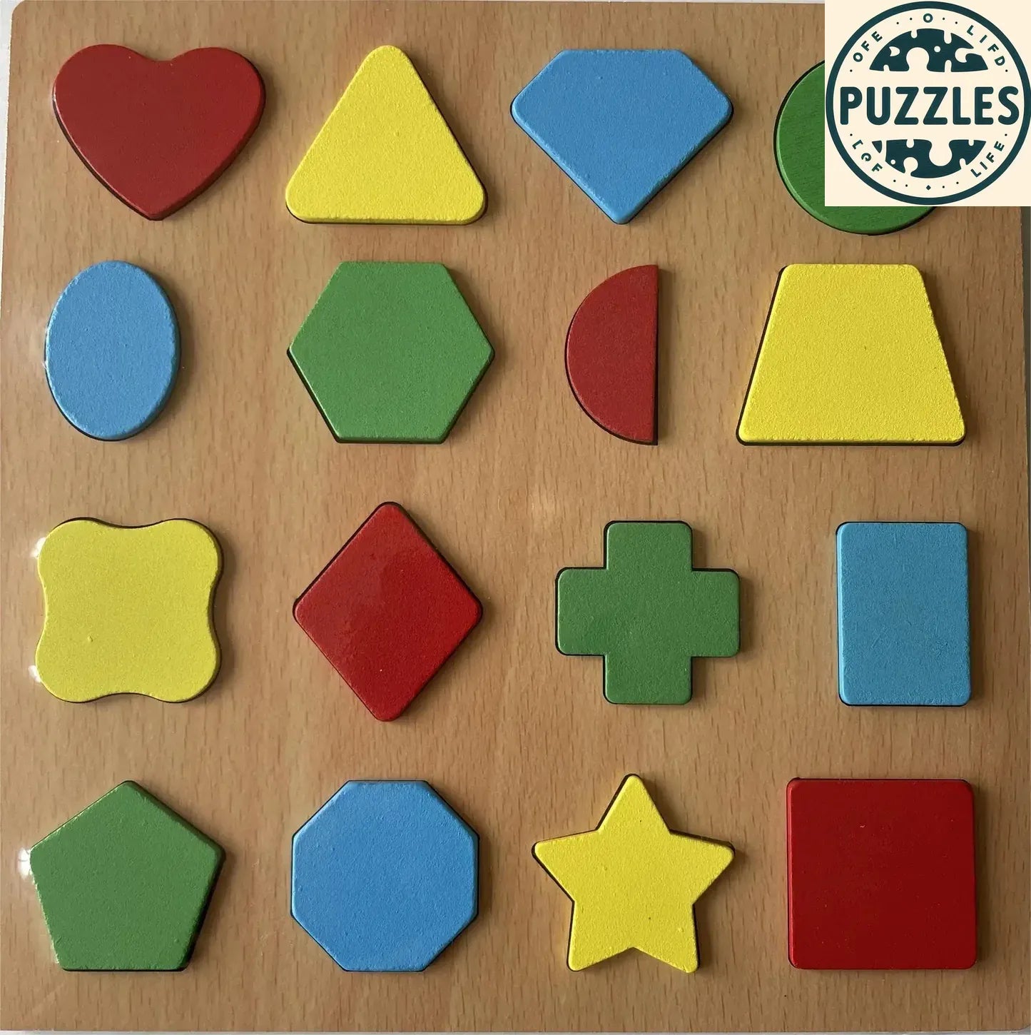 Colorful Alphabet & Number Wooden Puzzle – Educational Toy for Kids - Puzolife - Puzzles of Life