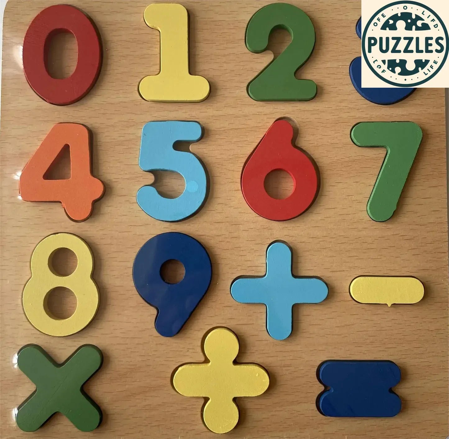 Colorful Alphabet & Number Wooden Puzzle – Educational Toy for Kids - Puzolife - Puzzles of Life