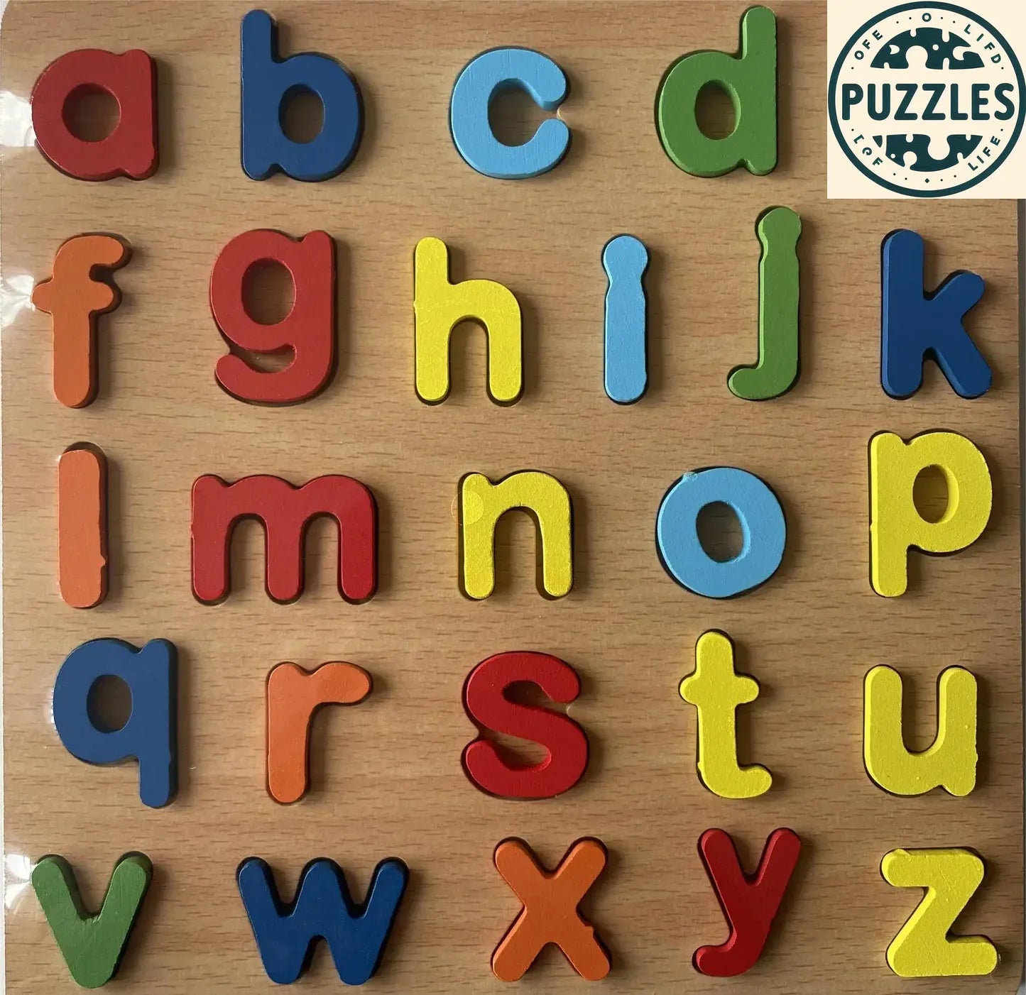Colorful Alphabet & Number Wooden Puzzle – Educational Toy for Kids - Puzolife - Puzzles of Life