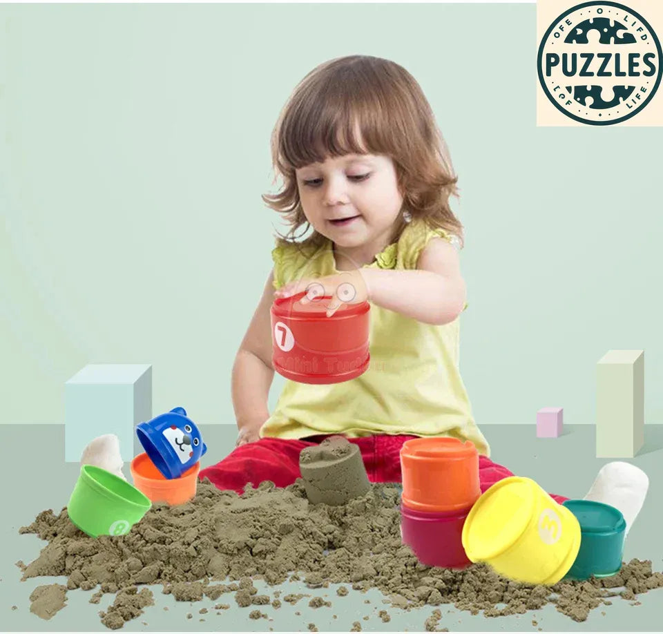 Colorful Stacking Cups - Puzolife - Puzolife - Puzzles of Life