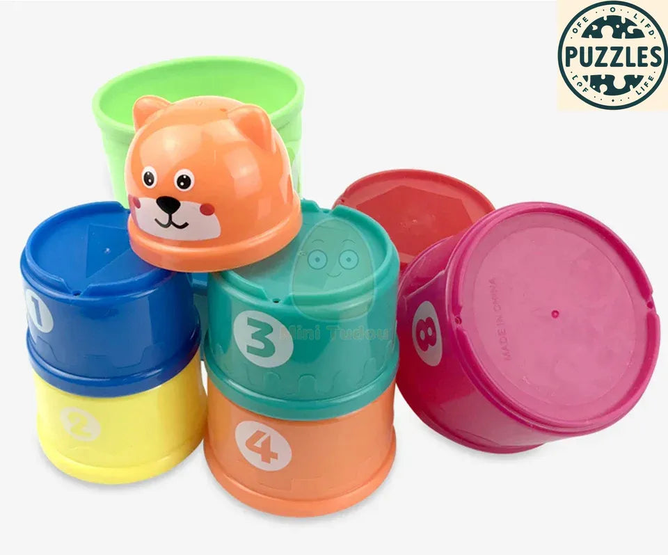 Colorful Stacking Cups - Puzolife - Puzolife - Puzzles of Life