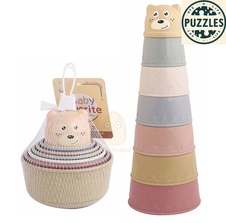 Colorful Stacking Cups - Puzolife - Puzolife - Puzzles of Life