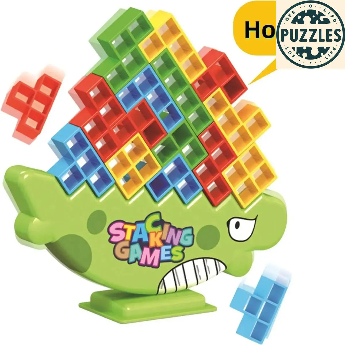 Dinosaur Balance Stacking Blocks Game - Puzzles