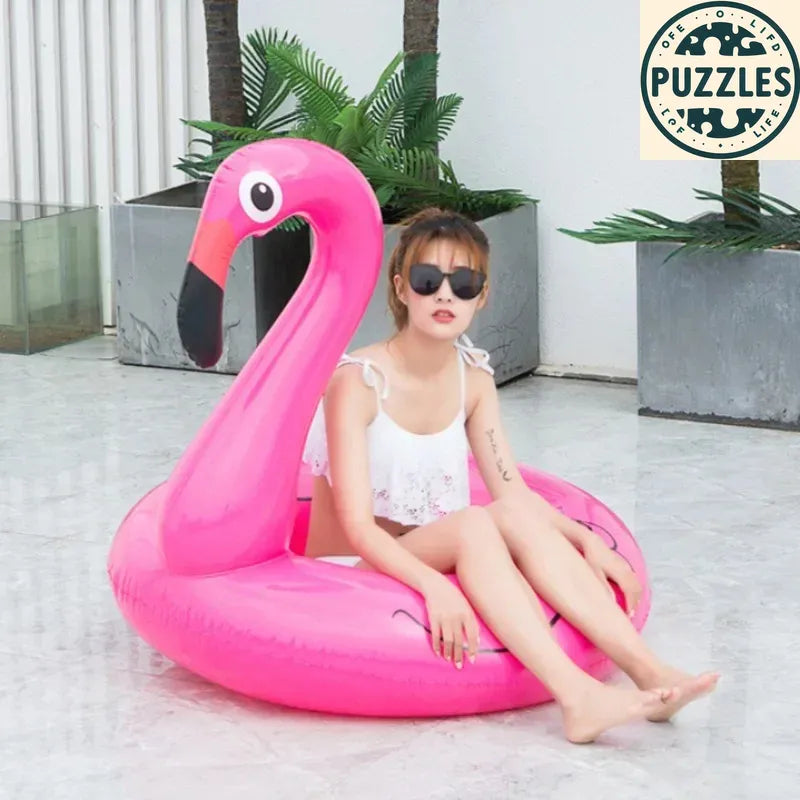 Flamingo Inflatable Swimming Ring - Puzolife - Puzolife - Puzzles of Life