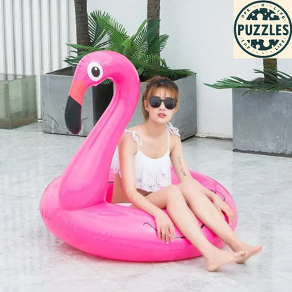 Flamingo Inflatable Swimming Ring - Puzolife - Puzolife - Puzzles of Life
