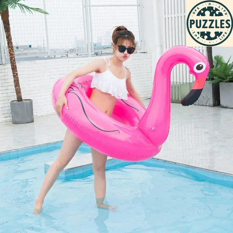 Flamingo Inflatable Swimming Ring - Puzolife - Puzolife - Puzzles of Life