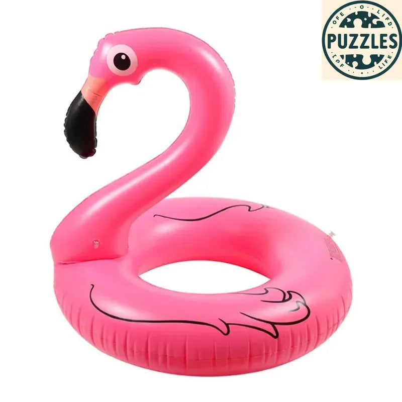 Flamingo Inflatable Swimming Ring - Puzolife - Puzolife - Puzzles of Life