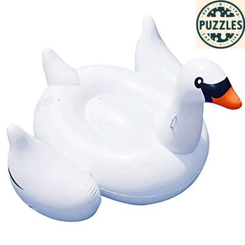 Giant Swan Pool Float 175x120 - Puzolife - Puzolife - Puzzles of Life