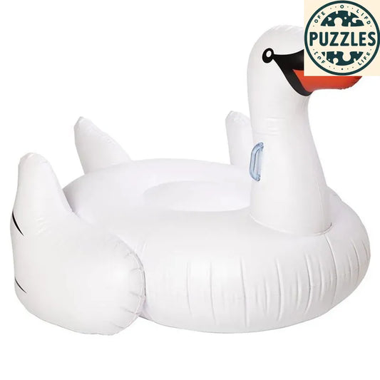 Giant Swan Pool Float 175x120 - Puzolife - Puzolife - Puzzles of Life