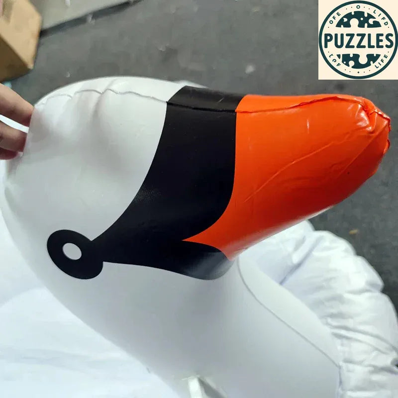 Giant Swan Pool Float 175x120 - Puzolife - Puzolife - Puzzles of Life