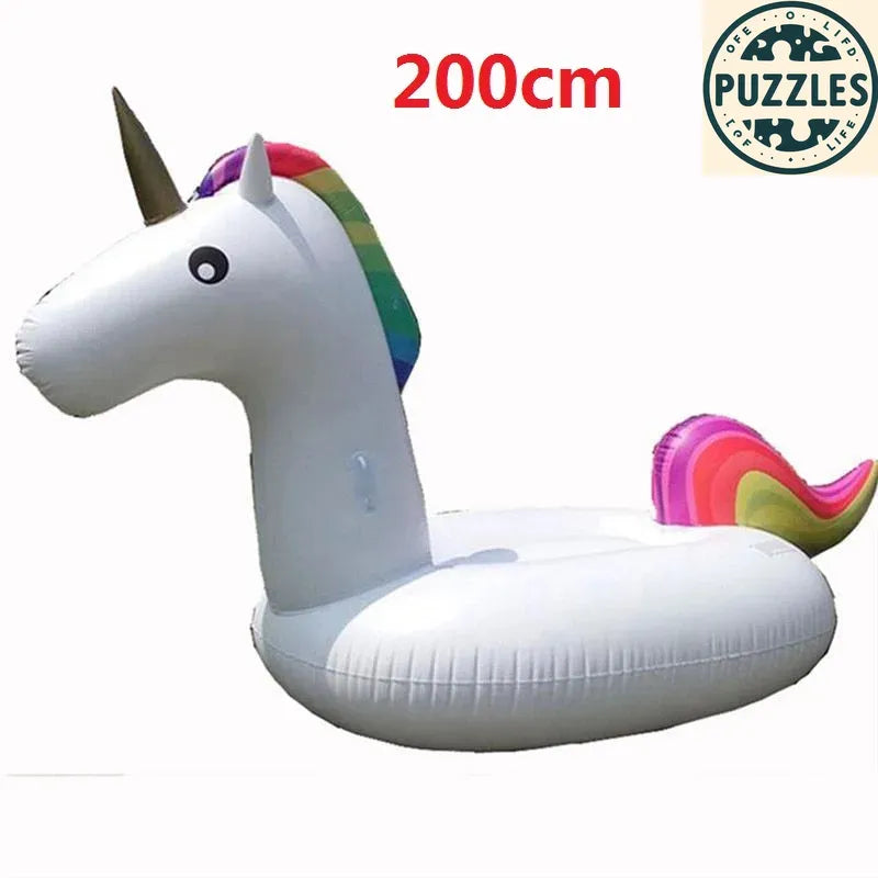Giant Swan Pool Float 175x120 - Puzolife - Puzolife - Puzzles of Life